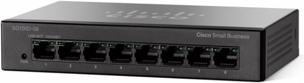 Cisco Small Business Switch 8 Ports 10/100 Unmanaged (SF100D-08-UK)