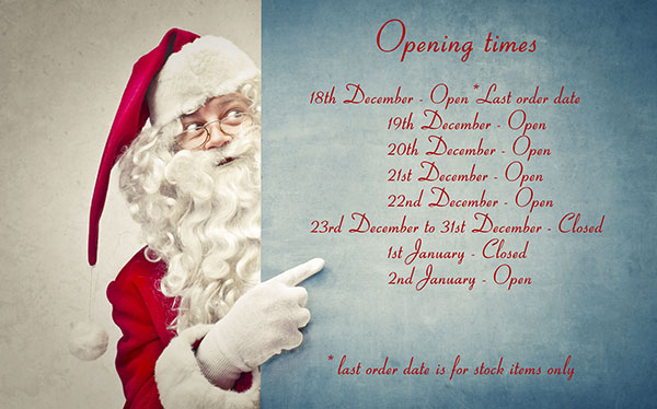 OPS Festive Opening Times 2023