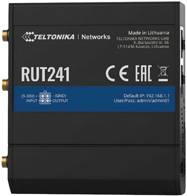Teltonika Industrial 4G LTE & 4GX Mobile WiFi Router (RUT241)